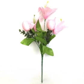 Pink Lily & Egg Bush 34cm