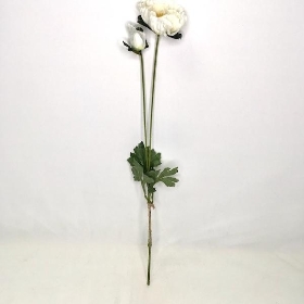 White Poppy Stem 60cm