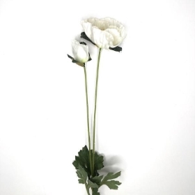 White Poppy Stem 60cm