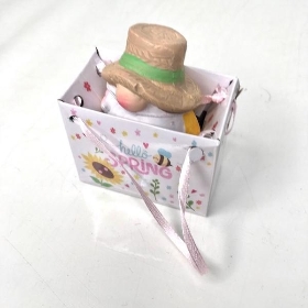 Gonk In Gift Bag Brown Hat 7.5cm