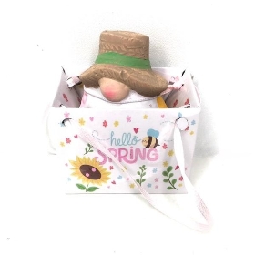 Gonk In Gift Bag Brown Hat 7.5cm