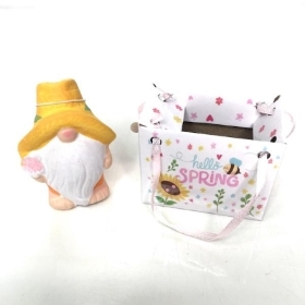 Gonk In Gift Bag Small Hat Orange 7.5cm