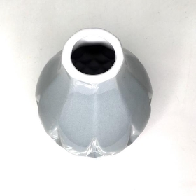 Grey Ceramic Pico Vase 19cm