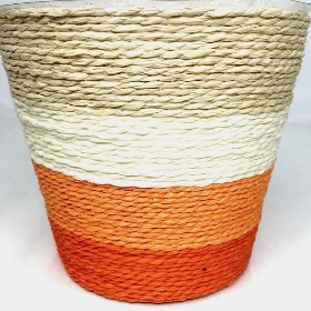 Orange Rope Planter 16cm
