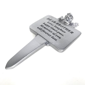 Brother Silver Cherub Stake 22cm