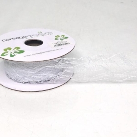 White Lace Ribbon 30mm