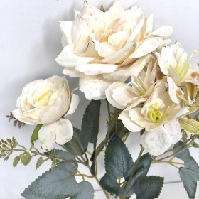 Ivory Lucia Mix Bush 30cm