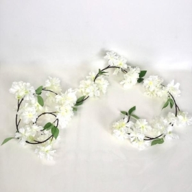 White Blossom Garland 180cm