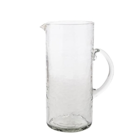 Hammered Glass Jug 24cm