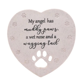 Pet Memorial Heart Stone 21cm