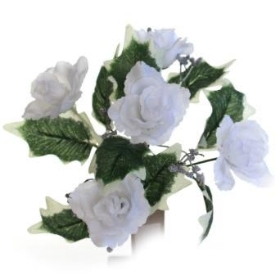White Rose & Holly Bush 30cm 