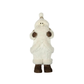 White Fur Santa 43cm