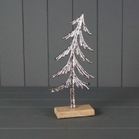 Tree On Wood Base 28cm