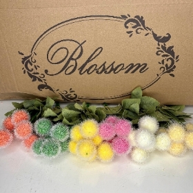 48 x Fluffy Pom Pom Bush