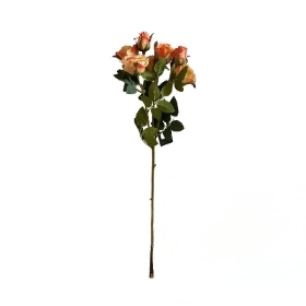 Salmon Spray Rose 48cm