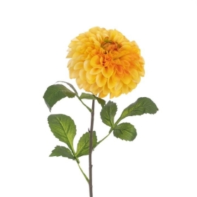 Yellow Pom Pom Dahlia 74cm
