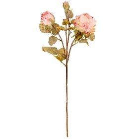 Pink Dry Spray Rose 48cm