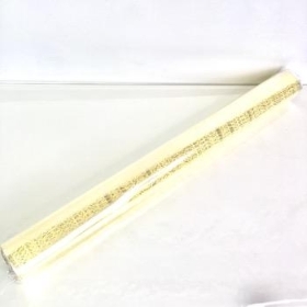 Cream Scroll Cellophane 80cm