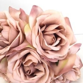 Antique Pink Rose Bundle 25cm